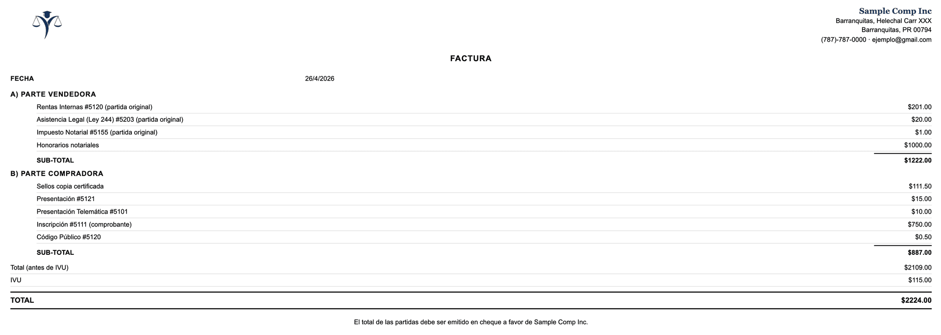 Factura PDF
